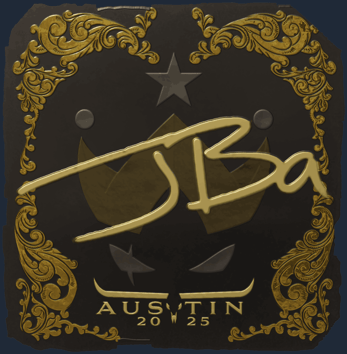 Sticker | JBa (dorada) | Austin 2025