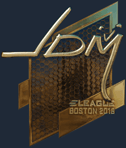 Sticker | jdm64 (Gold) | Boston 2018