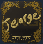 Sticker | jeorge (Gold) | Austin 2025