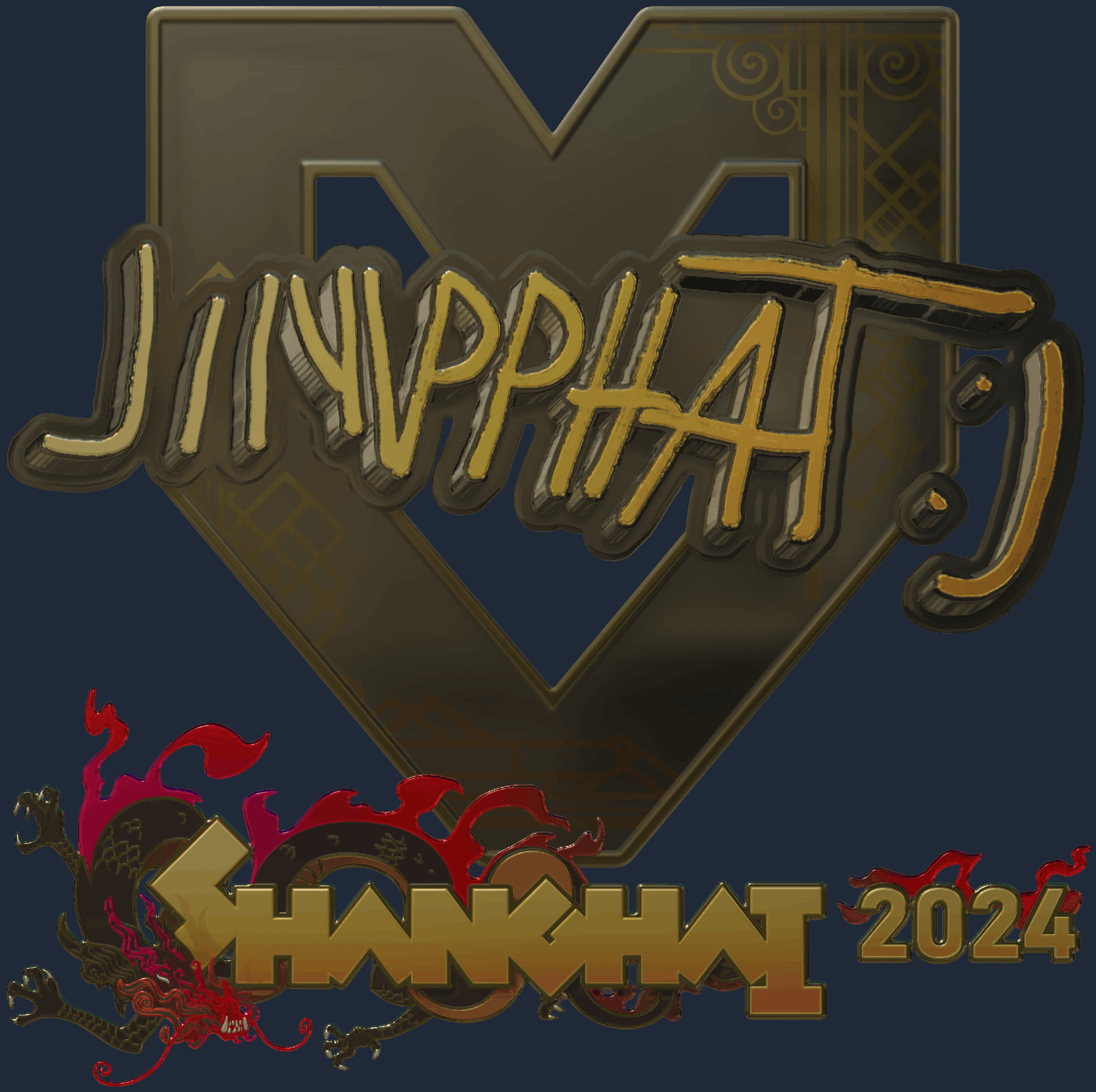 Sticker | Jimpphat (Gold) | Shanghai 2024