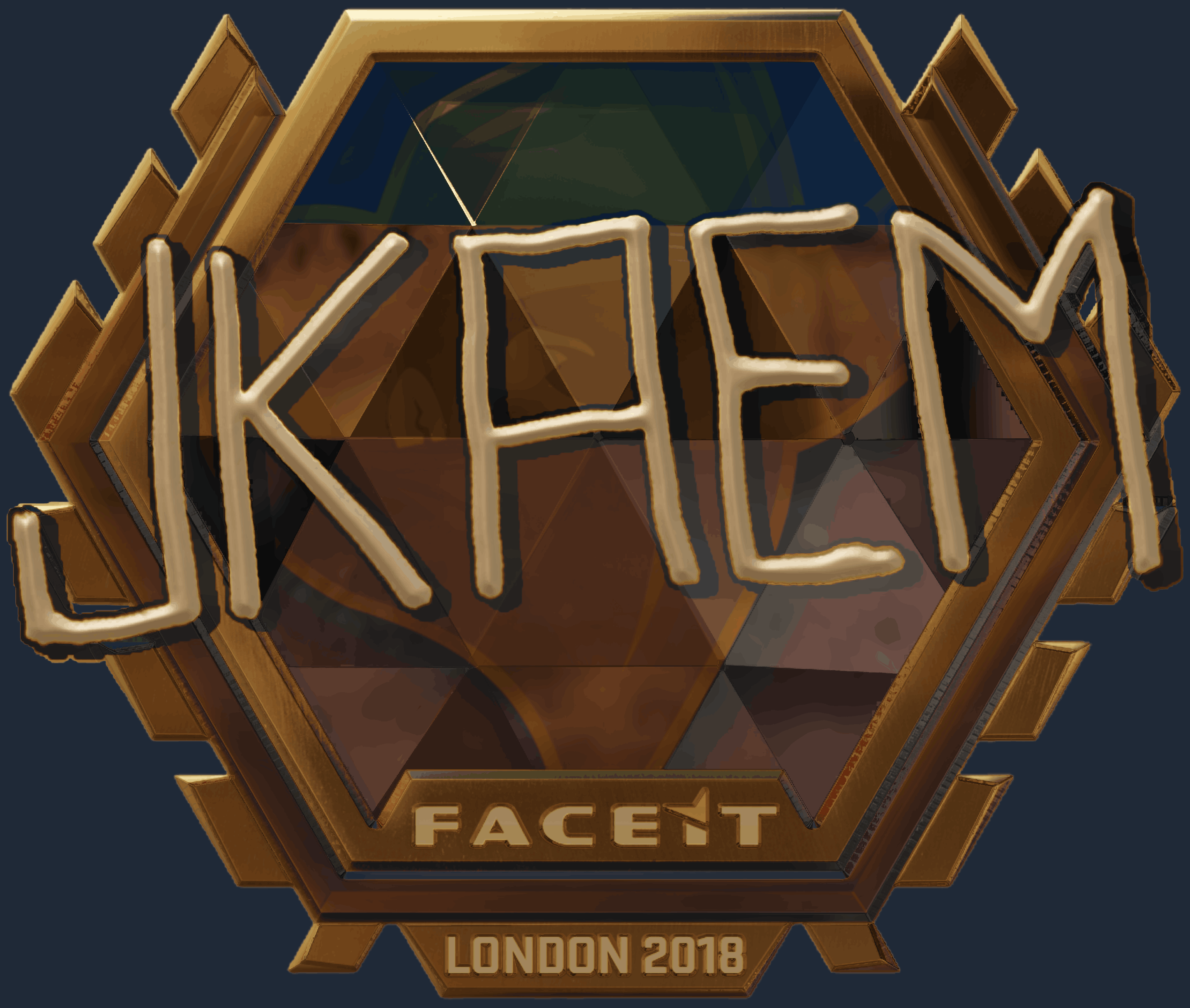 Sticker | jkaem (Gold) | London 2018