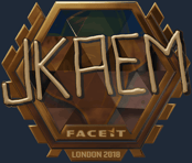 Sticker | jkaem (Gold) | London 2018