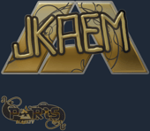 Sticker | jkaem (Gold) | Paris 2023