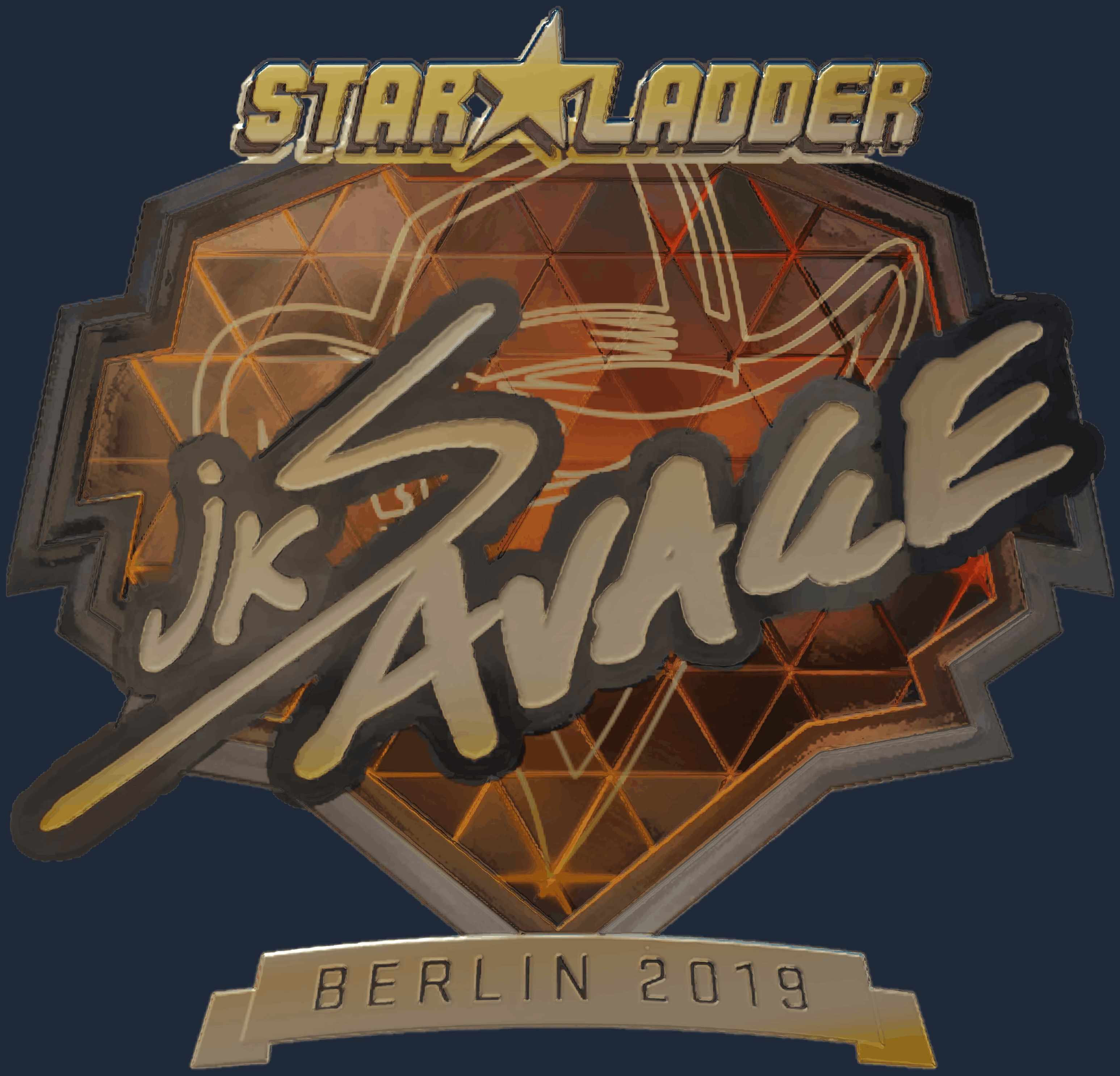 Sticker | jks (Gold) | Berlin 2019