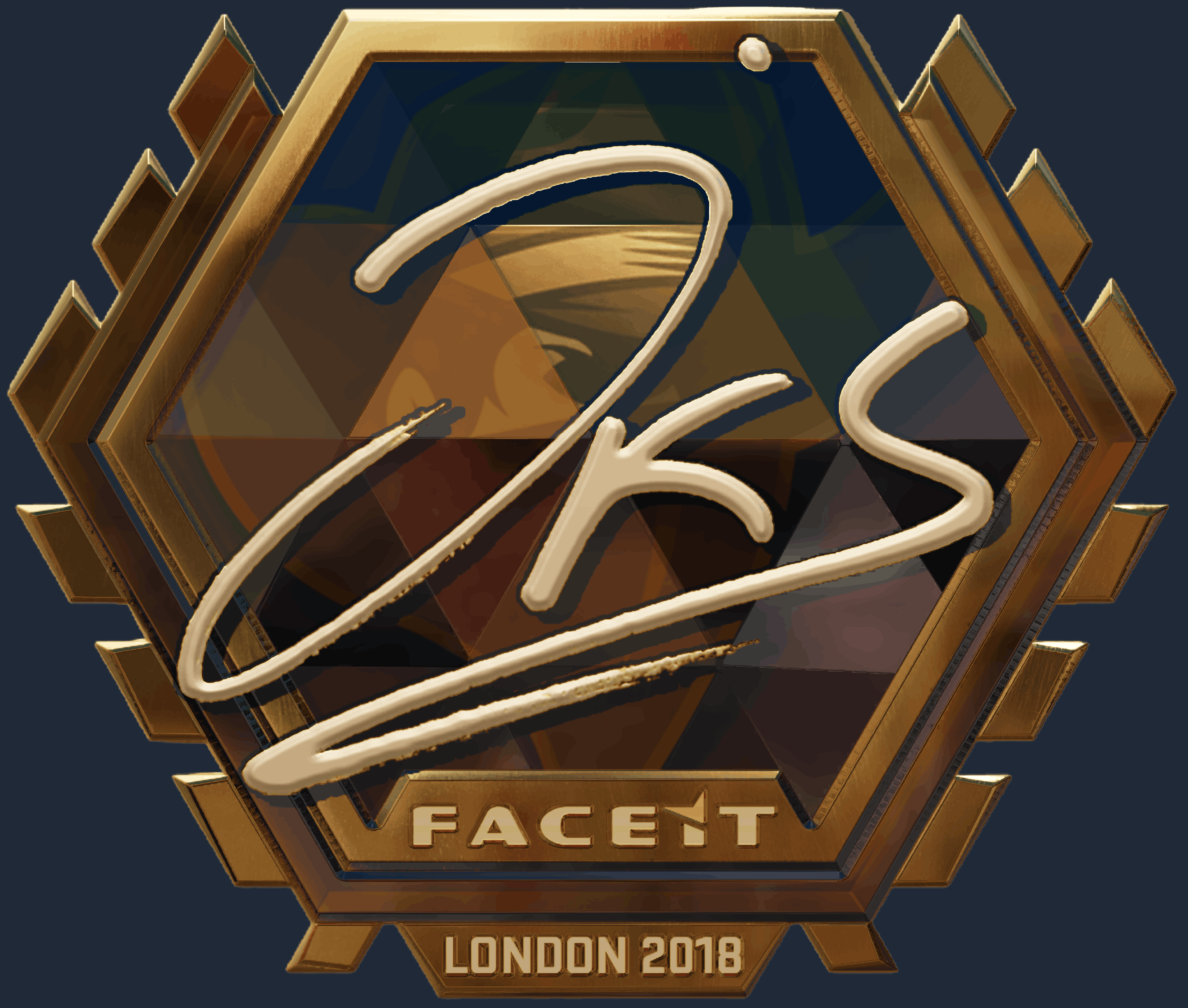 Sticker | jks (Gold) | London 2018