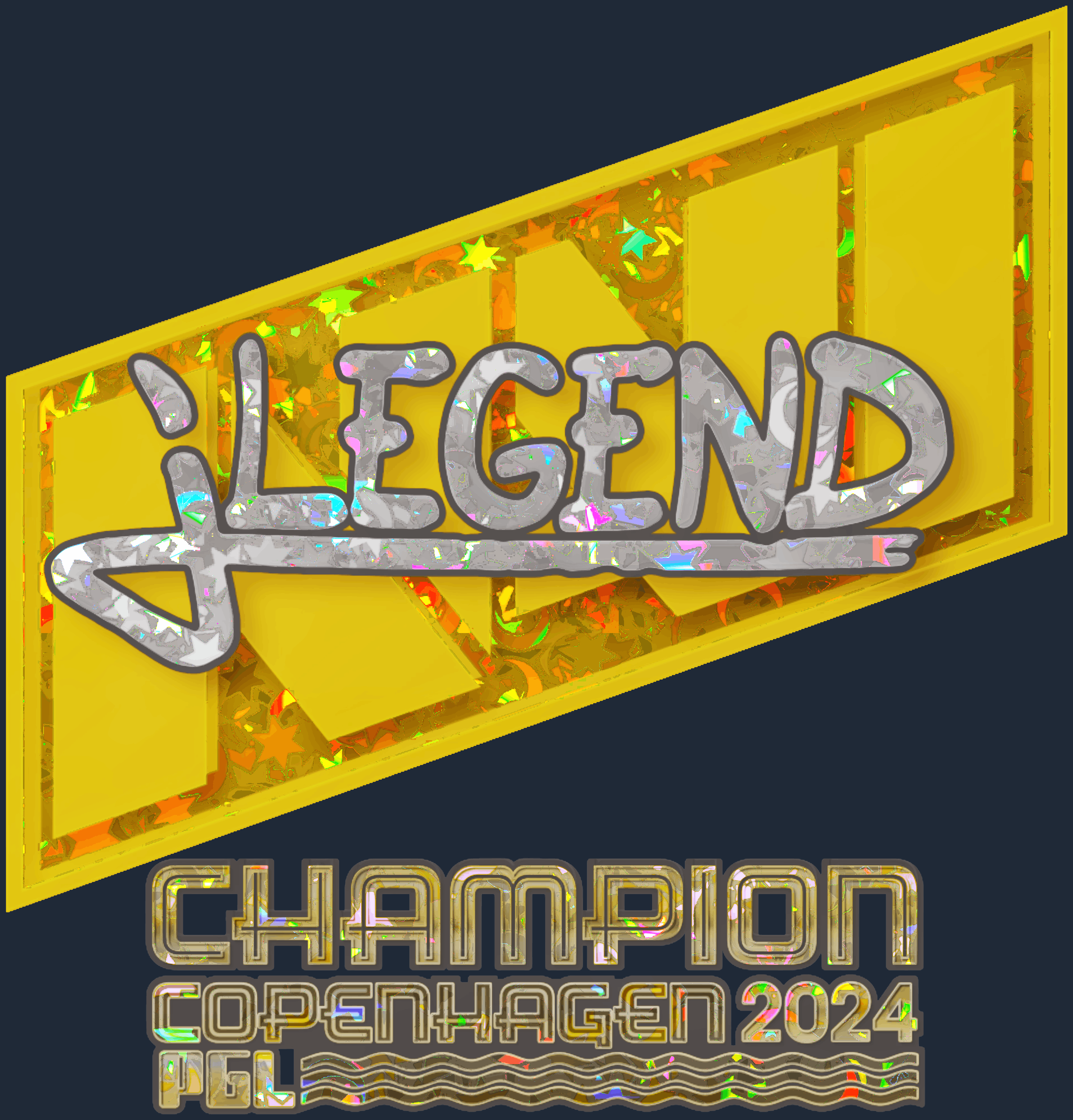 Sticker | jL (Glitter, Champion) | Copenhagen 2024