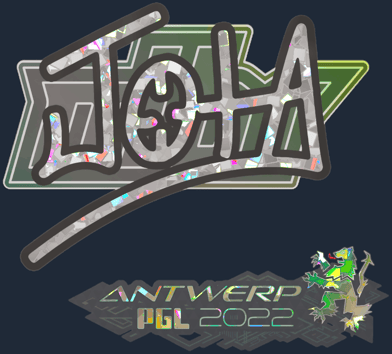 Sticker | JOTA (purpurina) | Amberes 2022