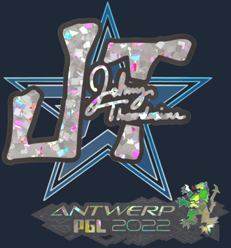 Sticker | JT (purpurina) | Amberes 2022