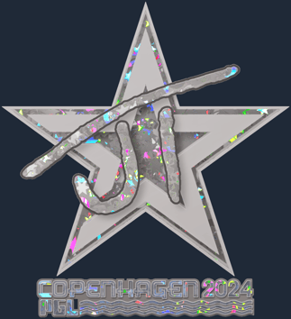 Sticker | JT (purpurina) | Copenhague 2024