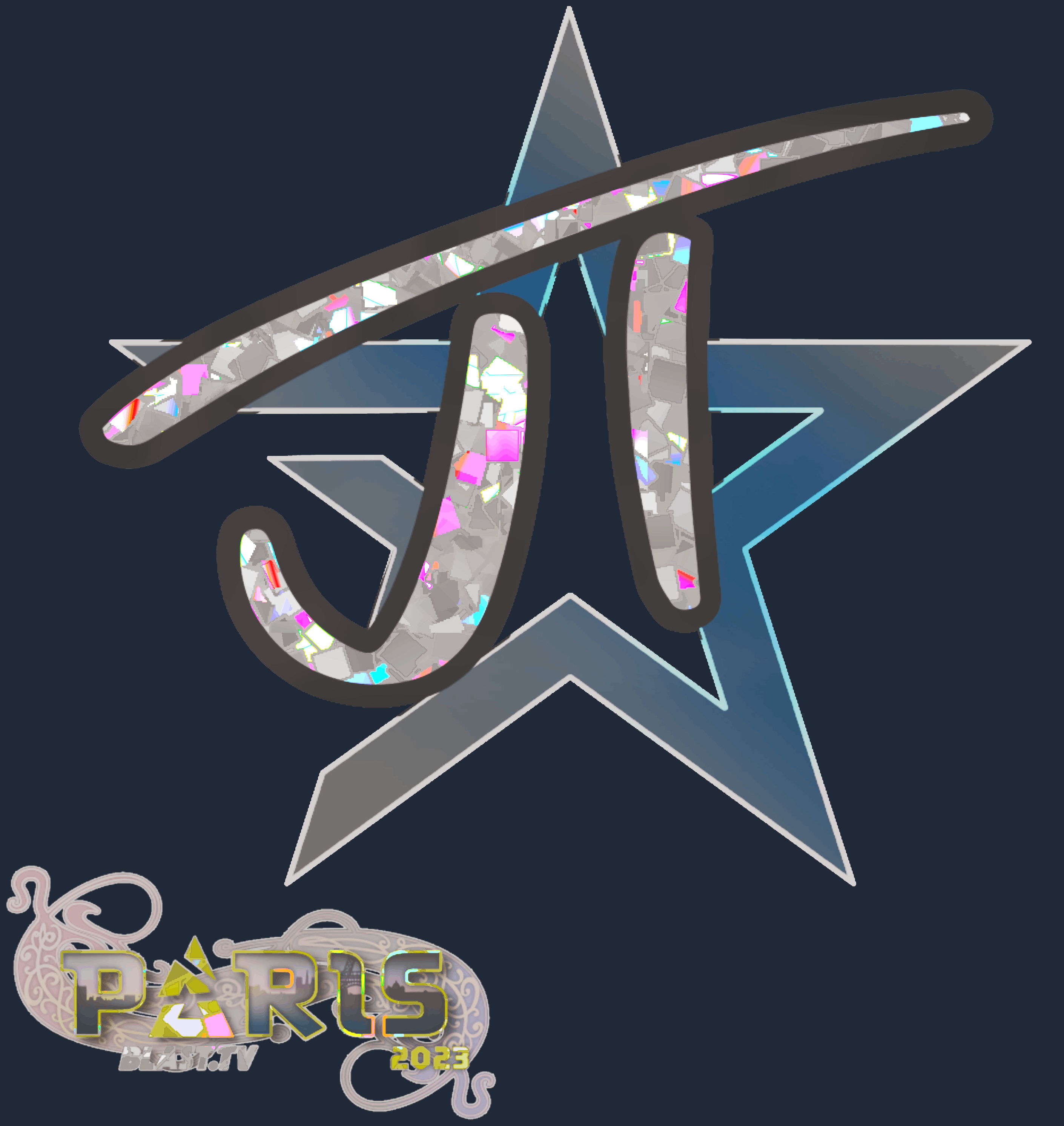 Sticker | JT (Glitter) | Paris 2023