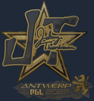 Sticker | JT (Gold) | Antwerp 2022
