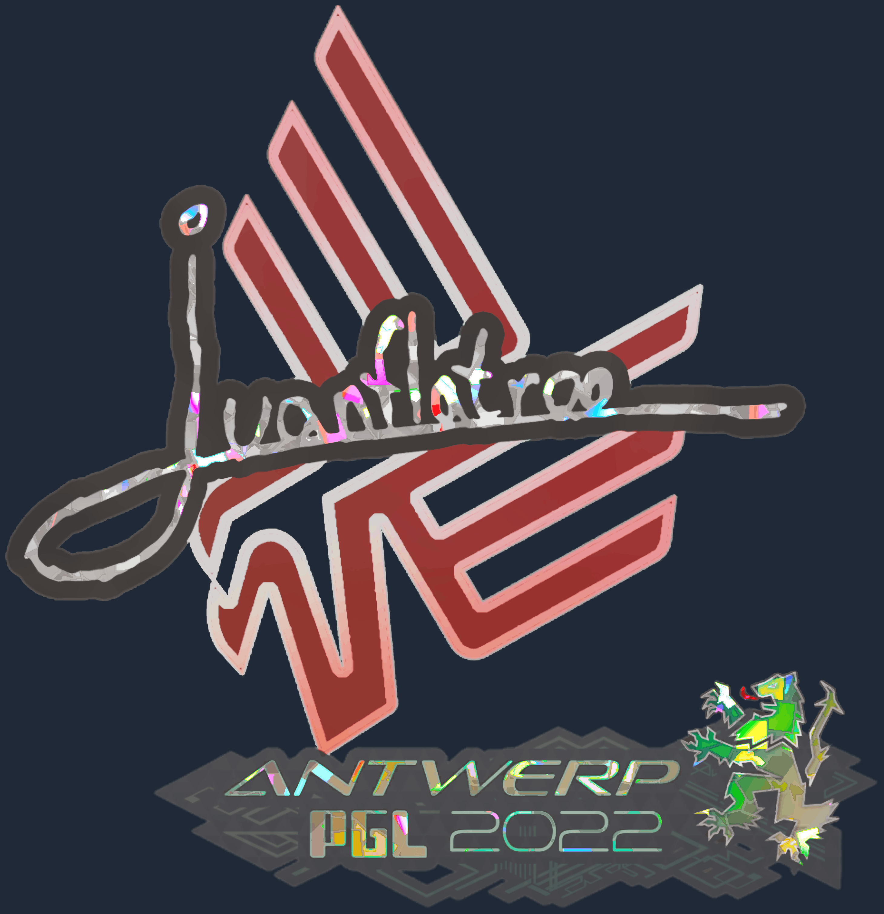 Sticker | juanflatroo (Glitter) | Antwerp 2022