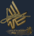 Sticker | juanflatroo (Gold) | Antwerp 2022