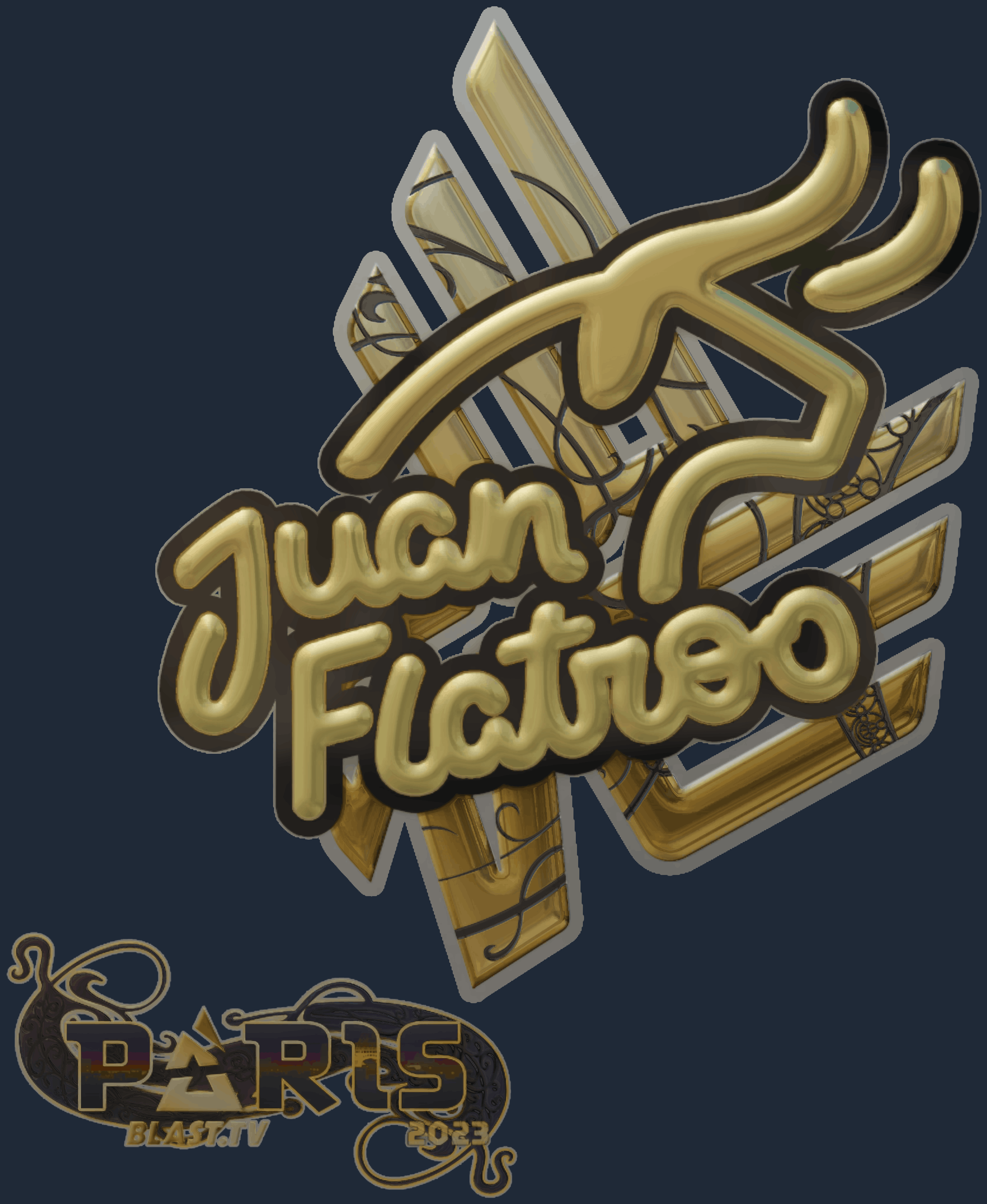 Sticker | juanflatroo (Gold) | Paris 2023