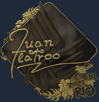 Sticker | juanflatroo (dorada) | Río 2022