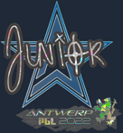 Sticker | junior (Glitter) | Antwerp 2022