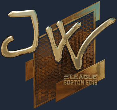 Sticker | JW (dorada) | Boston 2018