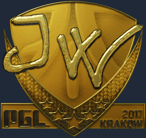 Sticker | JW (Gold) | Krakow 2017 image