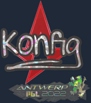 Sticker | k0nfig (Glitter) | Antwerp 2022
