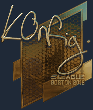 Sticker | k0nfig (dorada) | Boston 2018