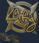 Sticker | k0nfig (Gold) | Paris 2023