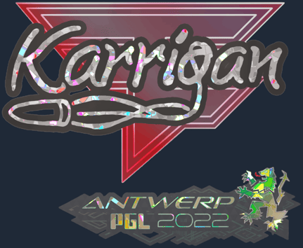 Sticker | karrigan (purpurina) | Amberes 2022