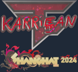 Sticker | karrigan (Glitter) | Shanghai 2024