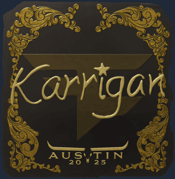 Sticker | karrigan (Gold) | Austin 2025