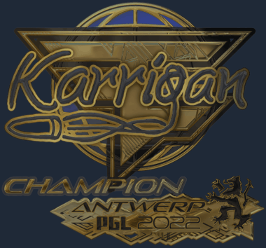 Sticker | karrigan (oro, campeón) | Amberes 2022
