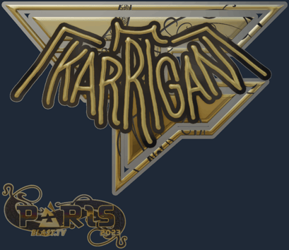 Sticker | karrigan (dorada) | París 2023