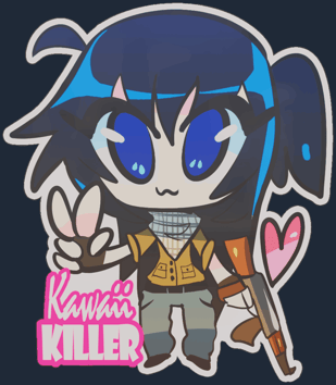 Sticker | Kawaii Killer Terrorist