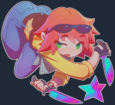 Sticker | 萌系 T（彩光）