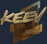 Sticker | keev (Gold) | Boston 2018