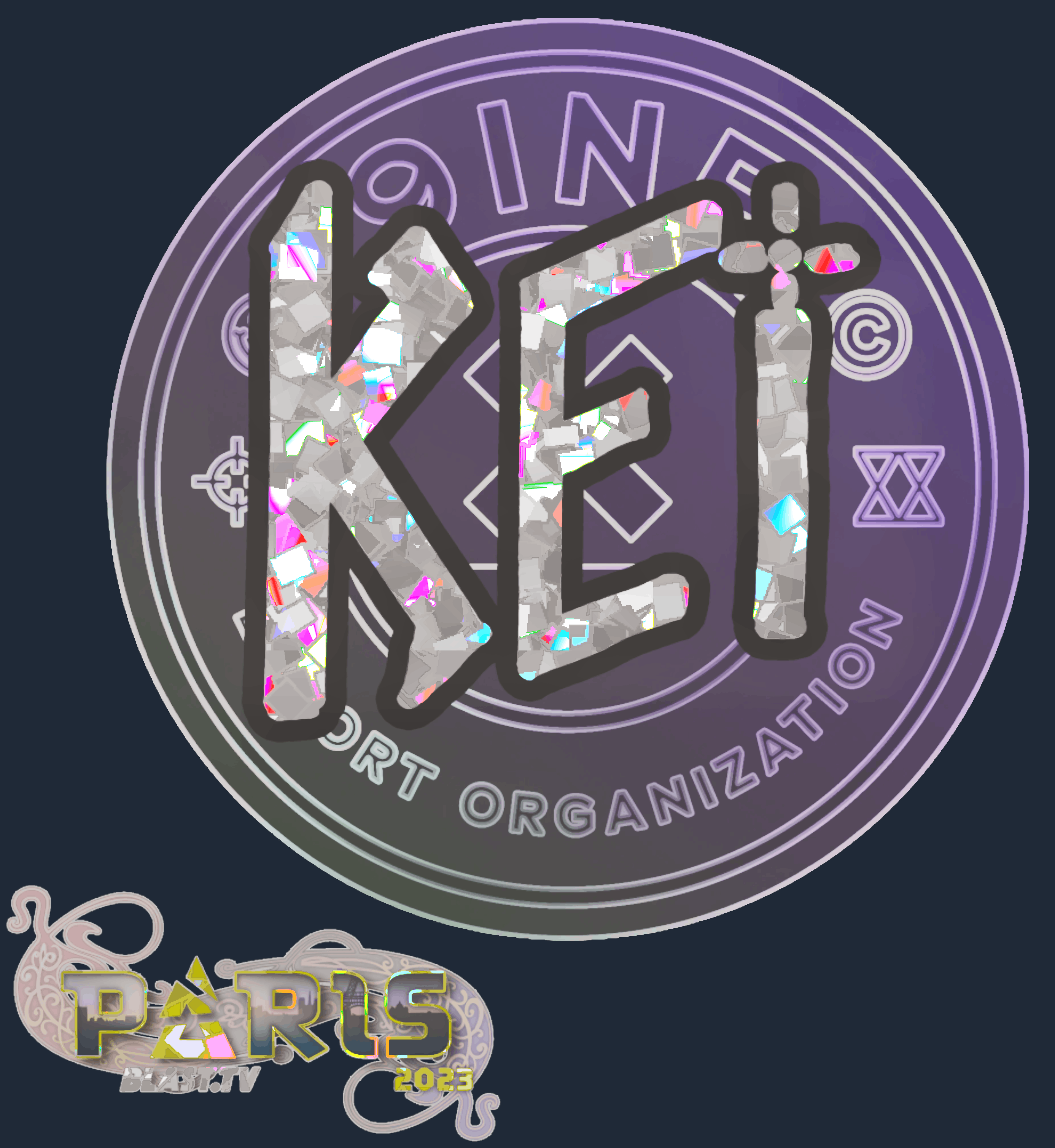 Sticker | KEi (Glitter) | Paris 2023