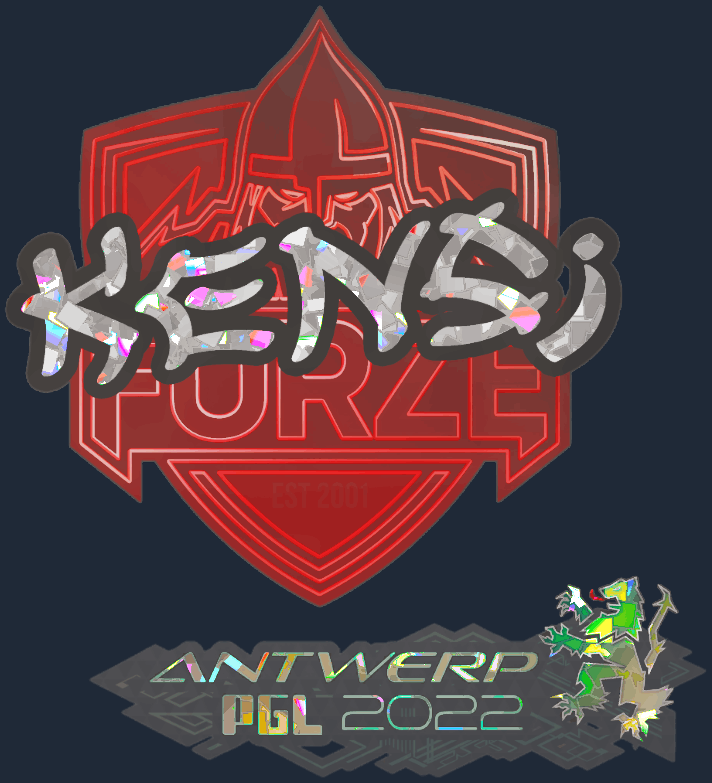 Sticker | KENSi (Glitter) | Antwerp 2022