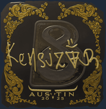 Sticker | kensizor (Gold) | Austin 2025