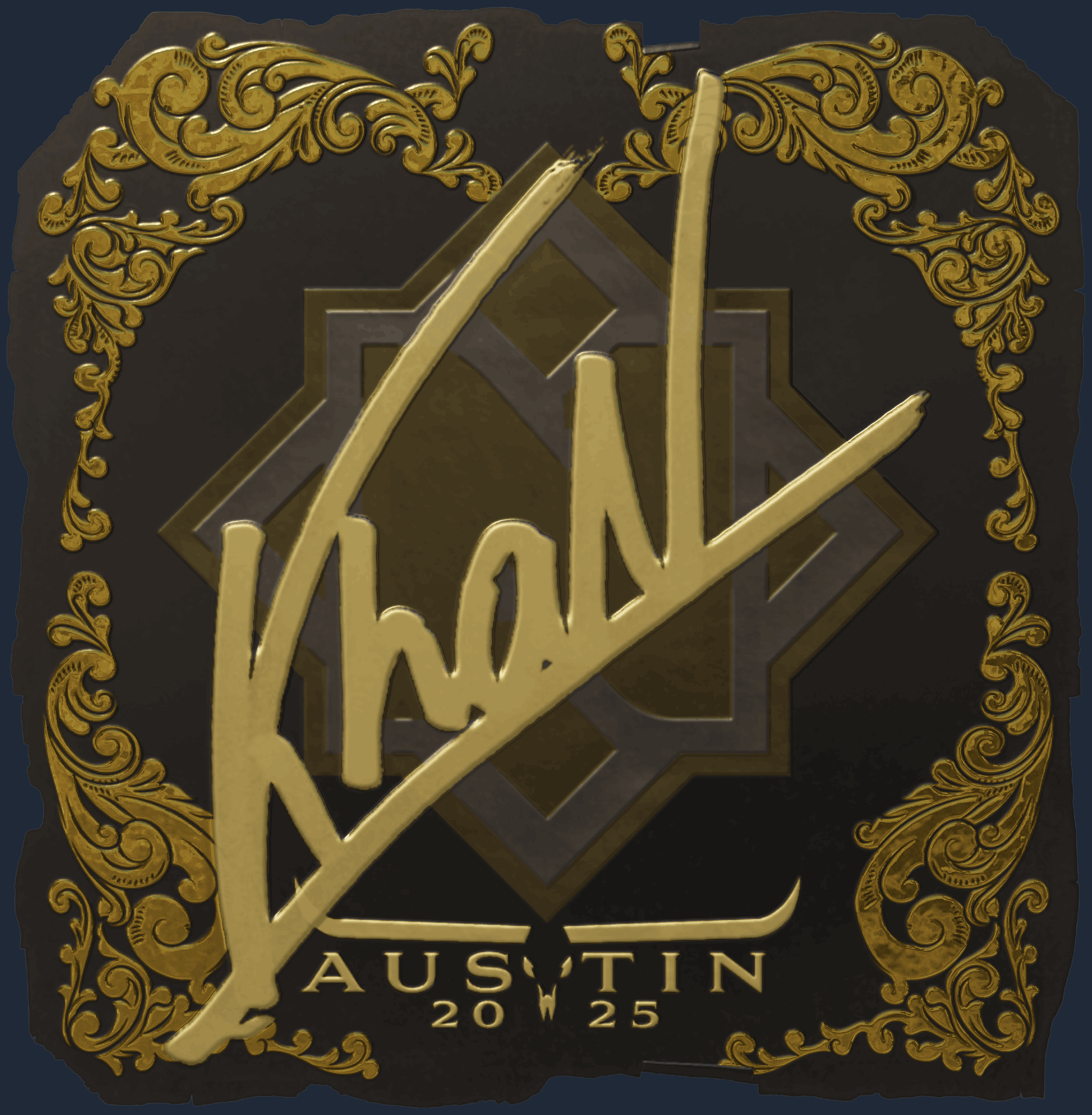 Sticker | khaN (Gold) | Austin 2025
