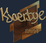 Sticker | Kjaerbye (Gold) | Boston 2018