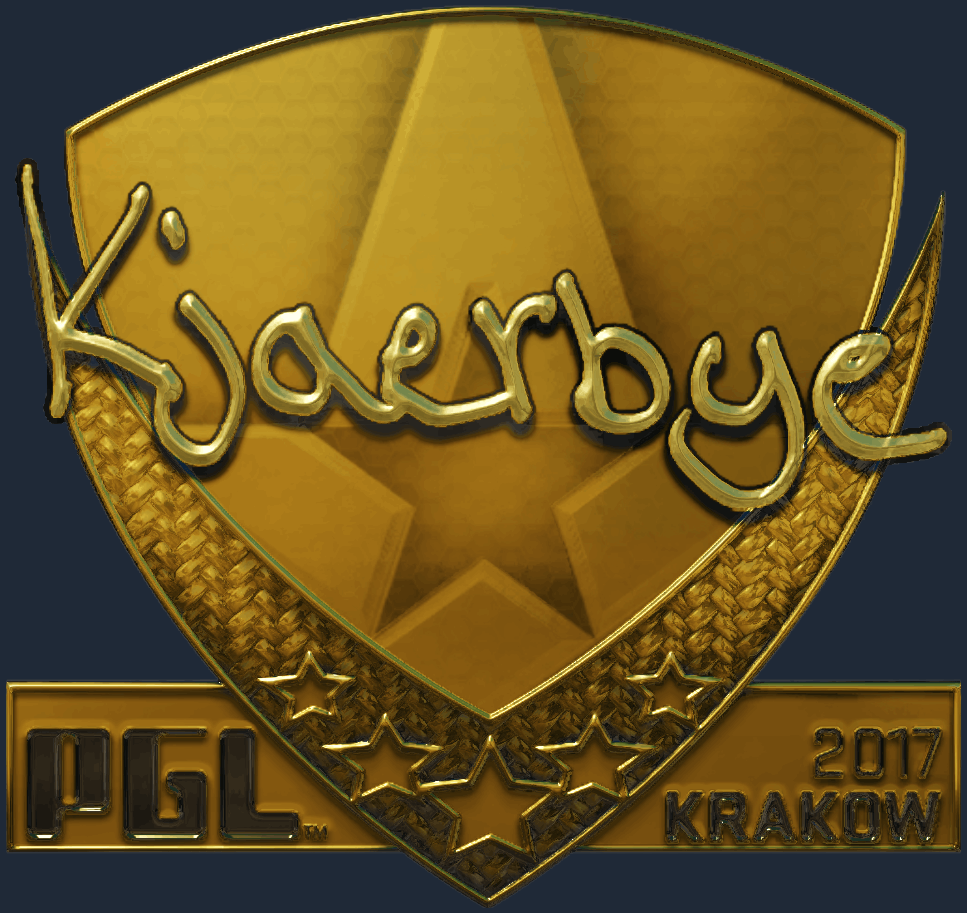 Sticker | Kjaerbye (Gold) | Krakow 2017
