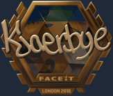 Sticker | Kjaerbye (Gold) | London 2018 image