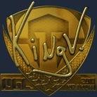 Sticker | kNgV- (Gold) | Krakow 2017 image