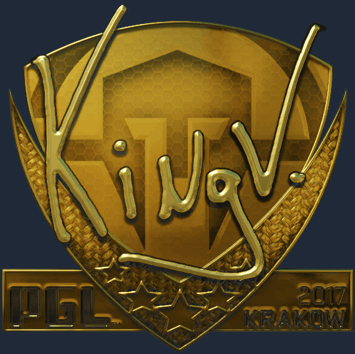Sticker | kNgV- (dorada) | Cracovia 2017