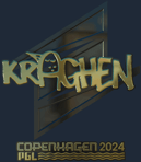 Sticker | kraghen (Gold) | Copenhagen 2024