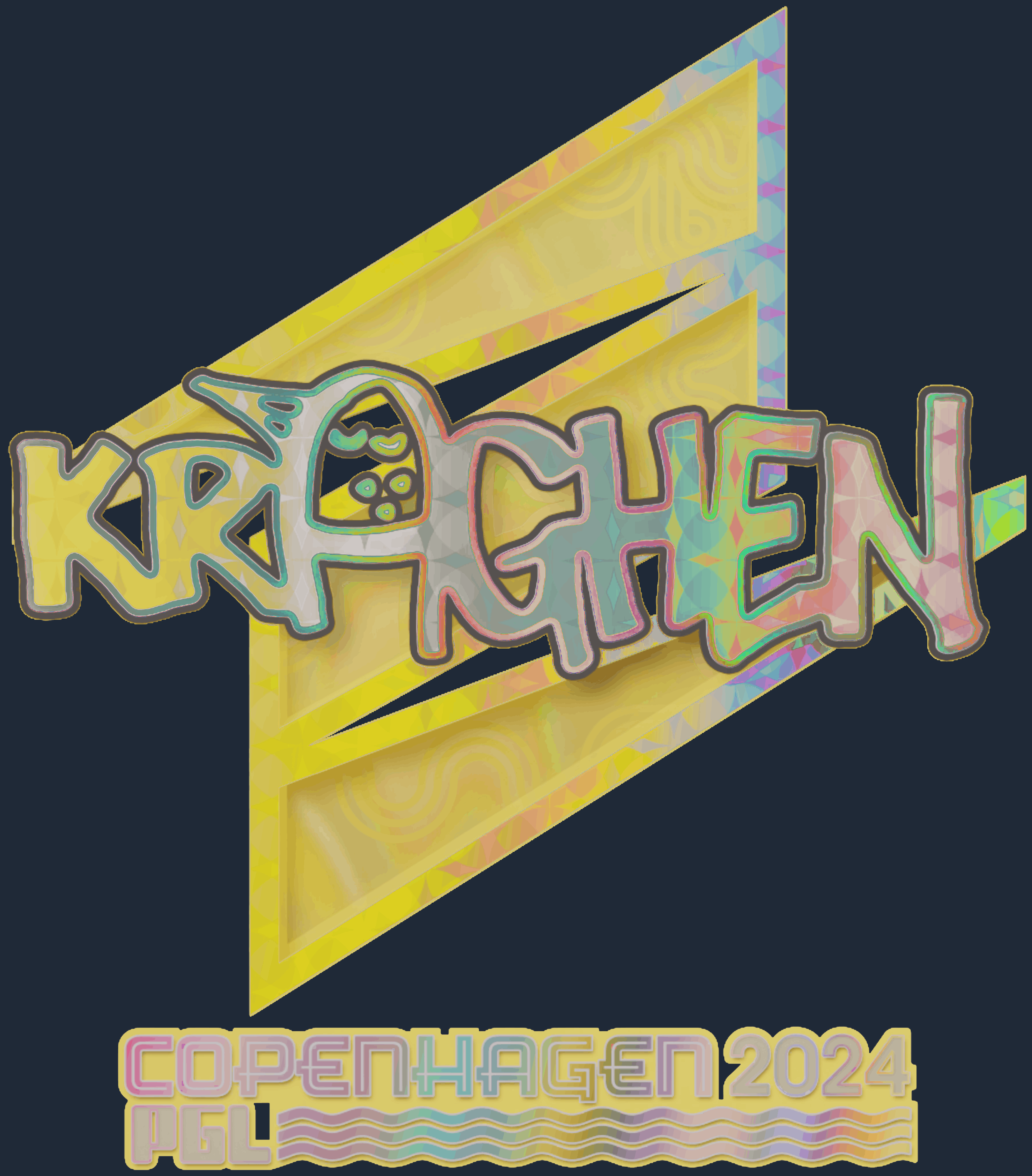 Sticker | kraghen (Holo) | Copenhagen 2024