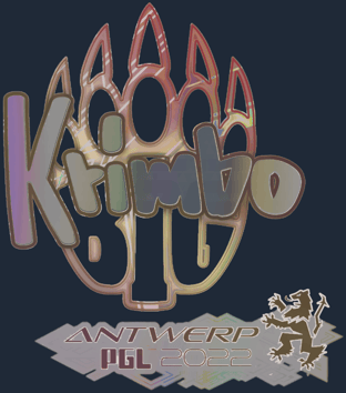 Sticker | Krimbo (holográfica) | Amberes 2022