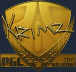 Sticker | KRIMZ (Gold) | Krakow 2017