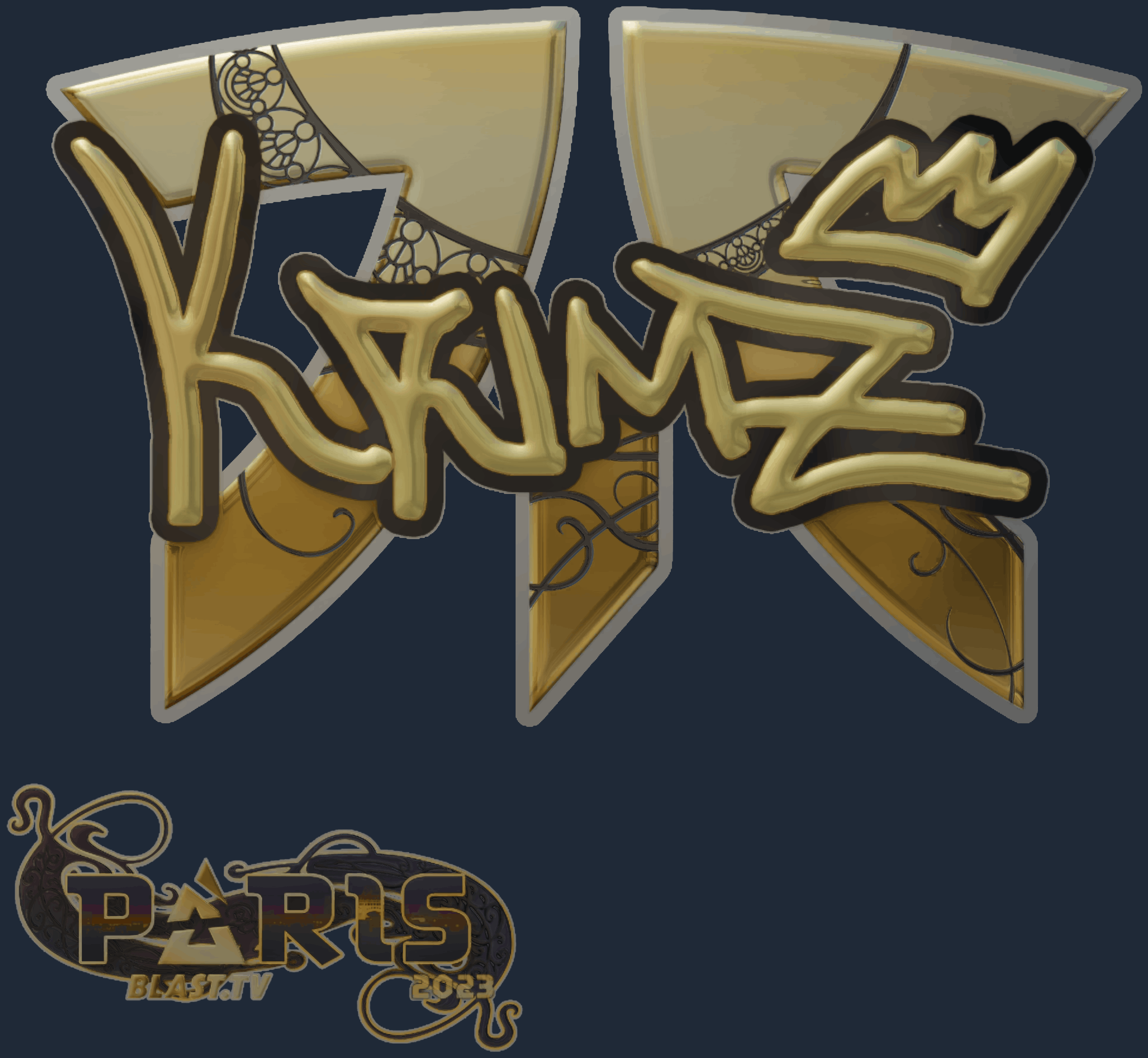 Sticker | KRIMZ (Gold) | Paris 2023