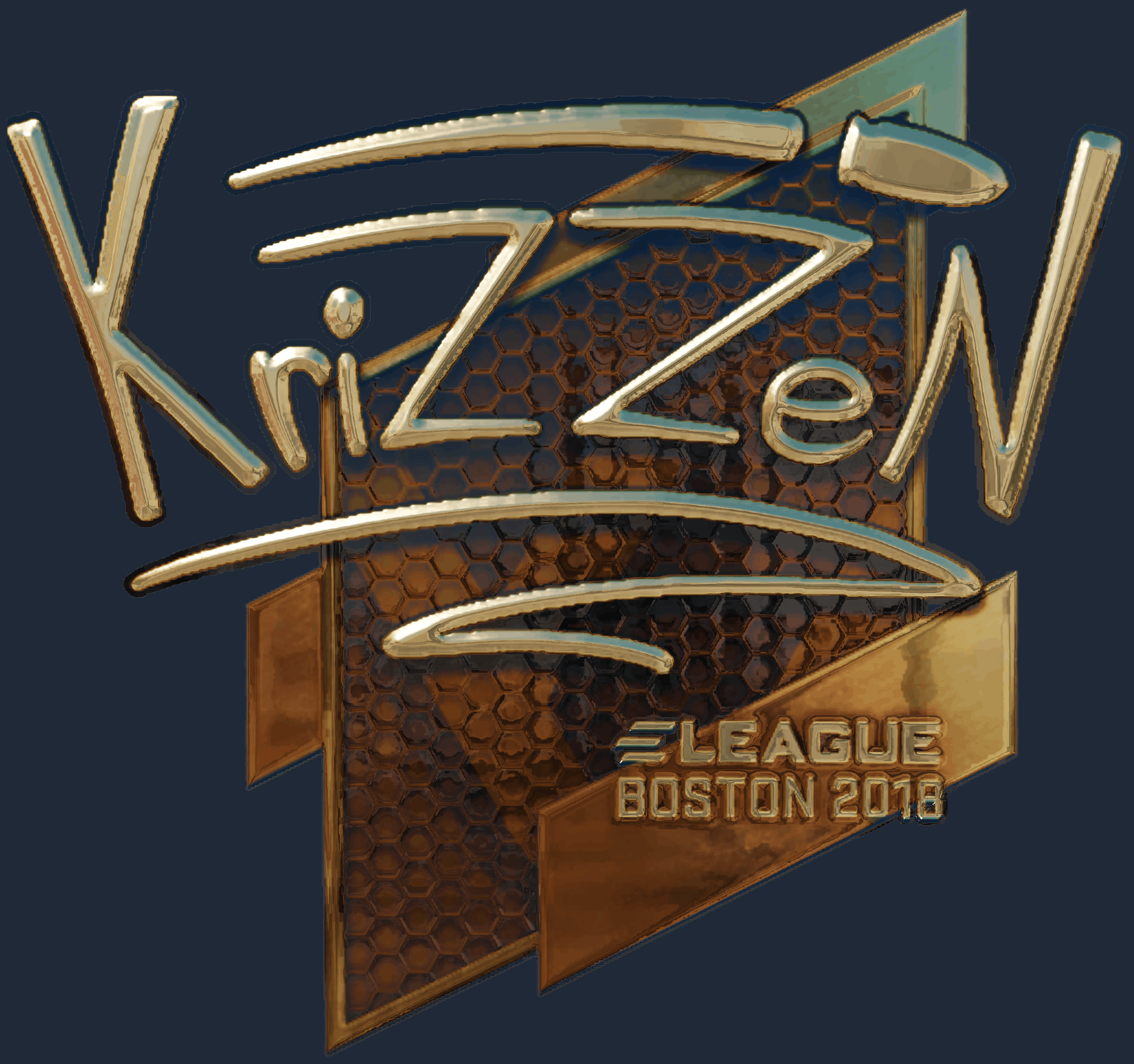 Sticker | KrizzeN (Gold) | Boston 2018