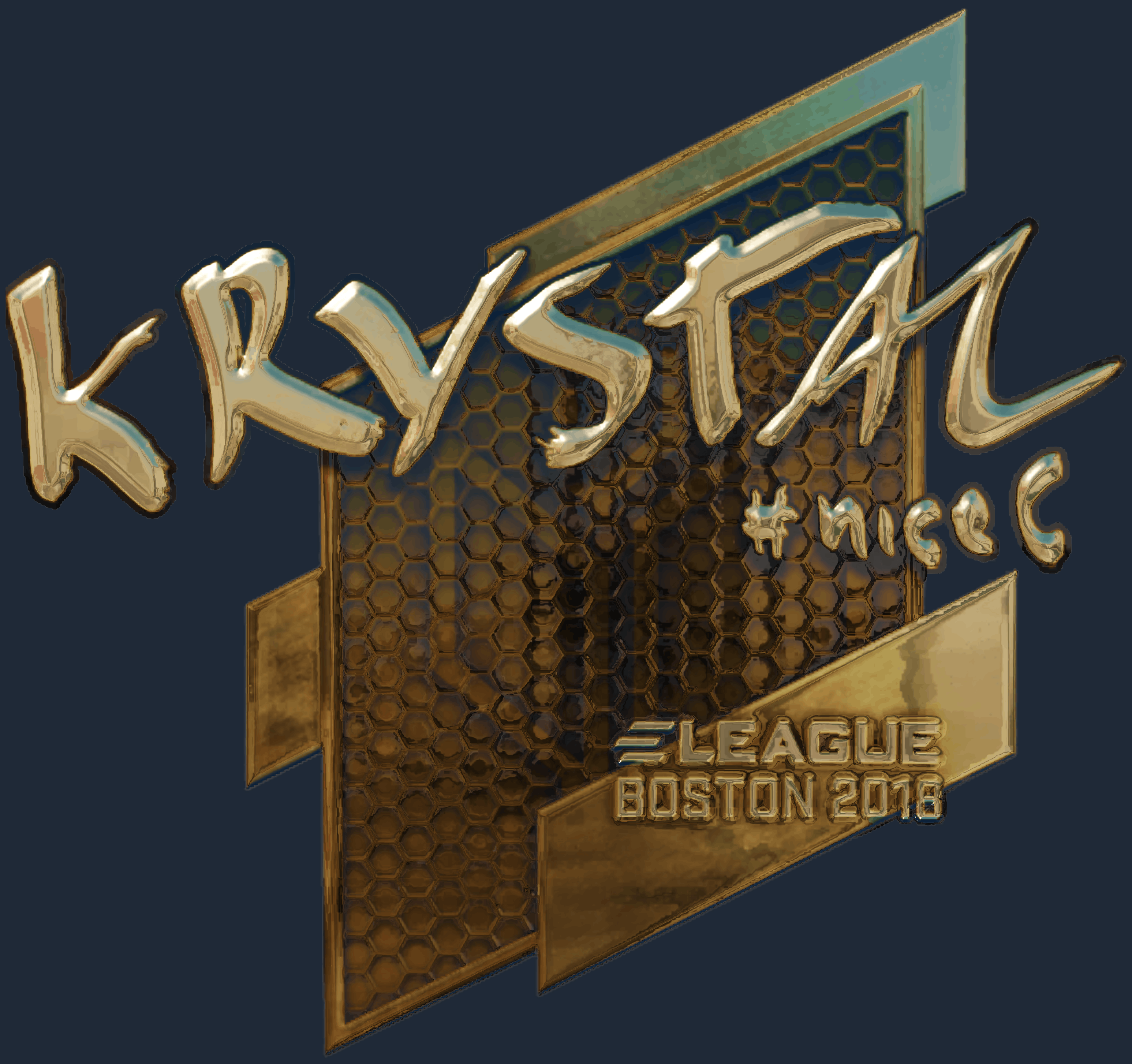 Sticker | kRYSTAL (Gold) | Boston 2018