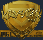 Sticker | kRYSTAL (Gold) | Krakow 2017 image